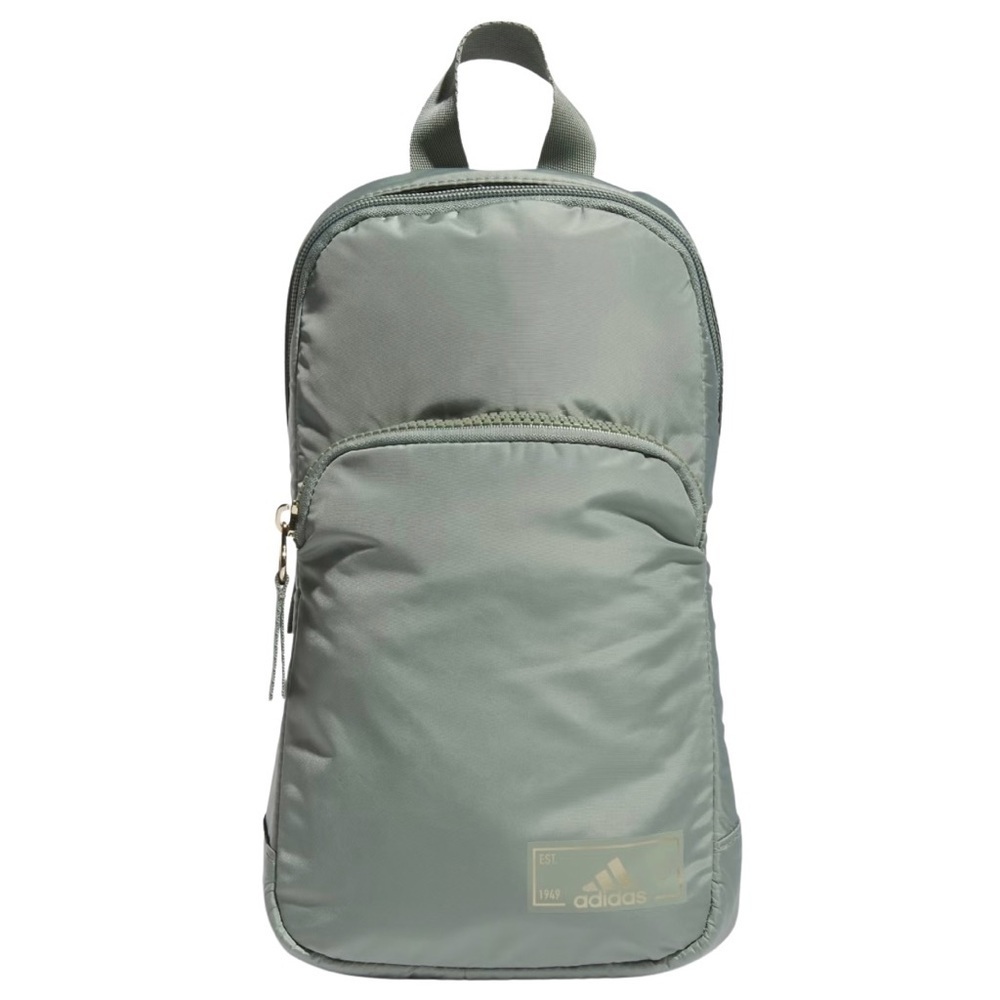 Adidas Silver Green/Gilver Essentials Athletic Sling Crossbody Bag